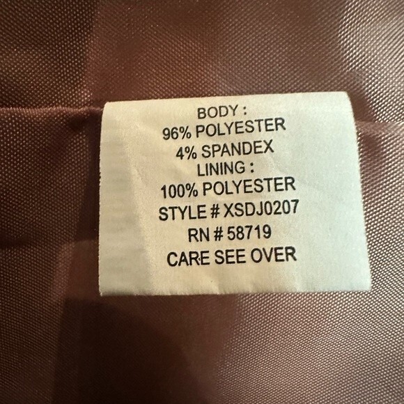 NY Collection Velvety Soft Rose Pedal Asymmetrical Zip Jacket Runs Big Fits S|M - Picture 8 of 10